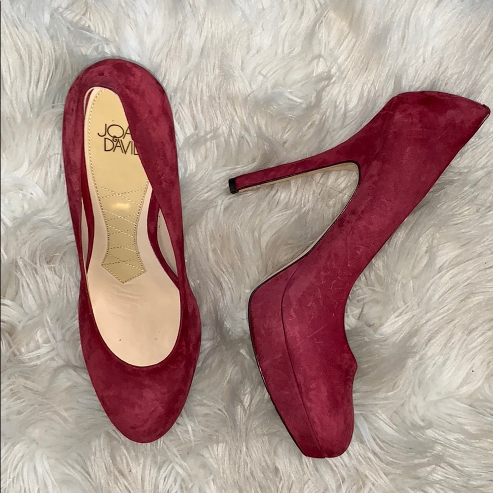 Joan & David Suede Platform Pumps
